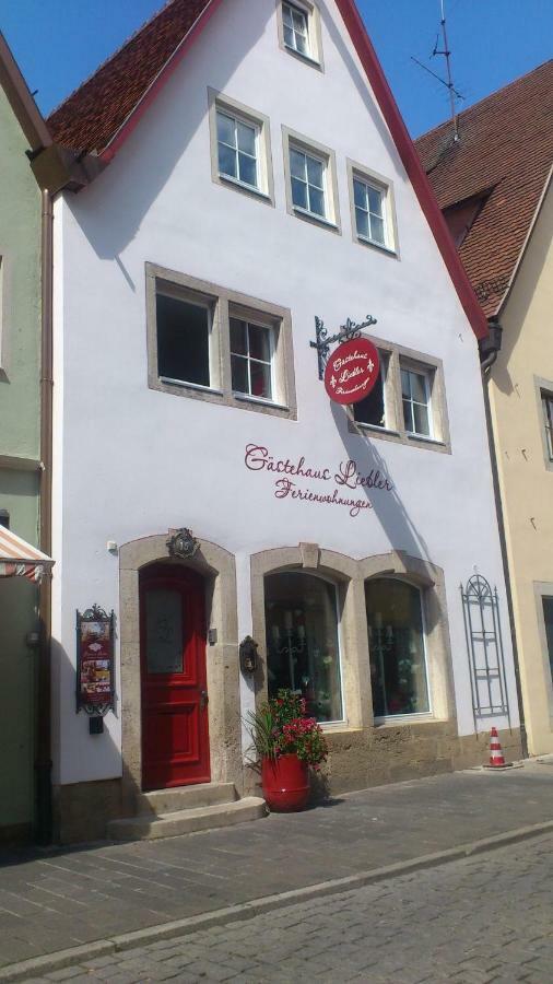 Gaestehaus Liebler โรเทนบวร์ก อ็อบ แดร์เทาเบอร์ ภายนอก รูปภาพ